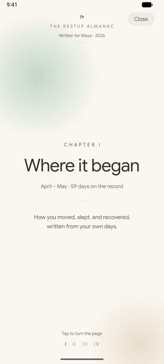 The RestUp almanac, Chapter I: Where it began