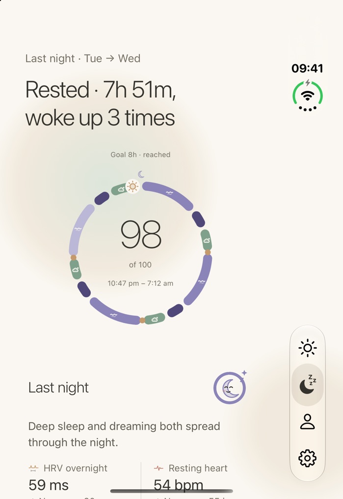 Sleep on the folded iPhone Duo