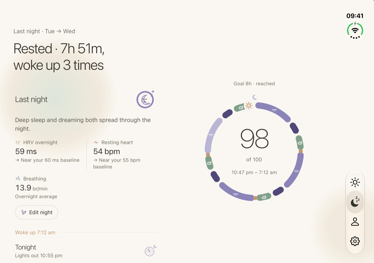 Sleep on an unfolded iPhone Duo